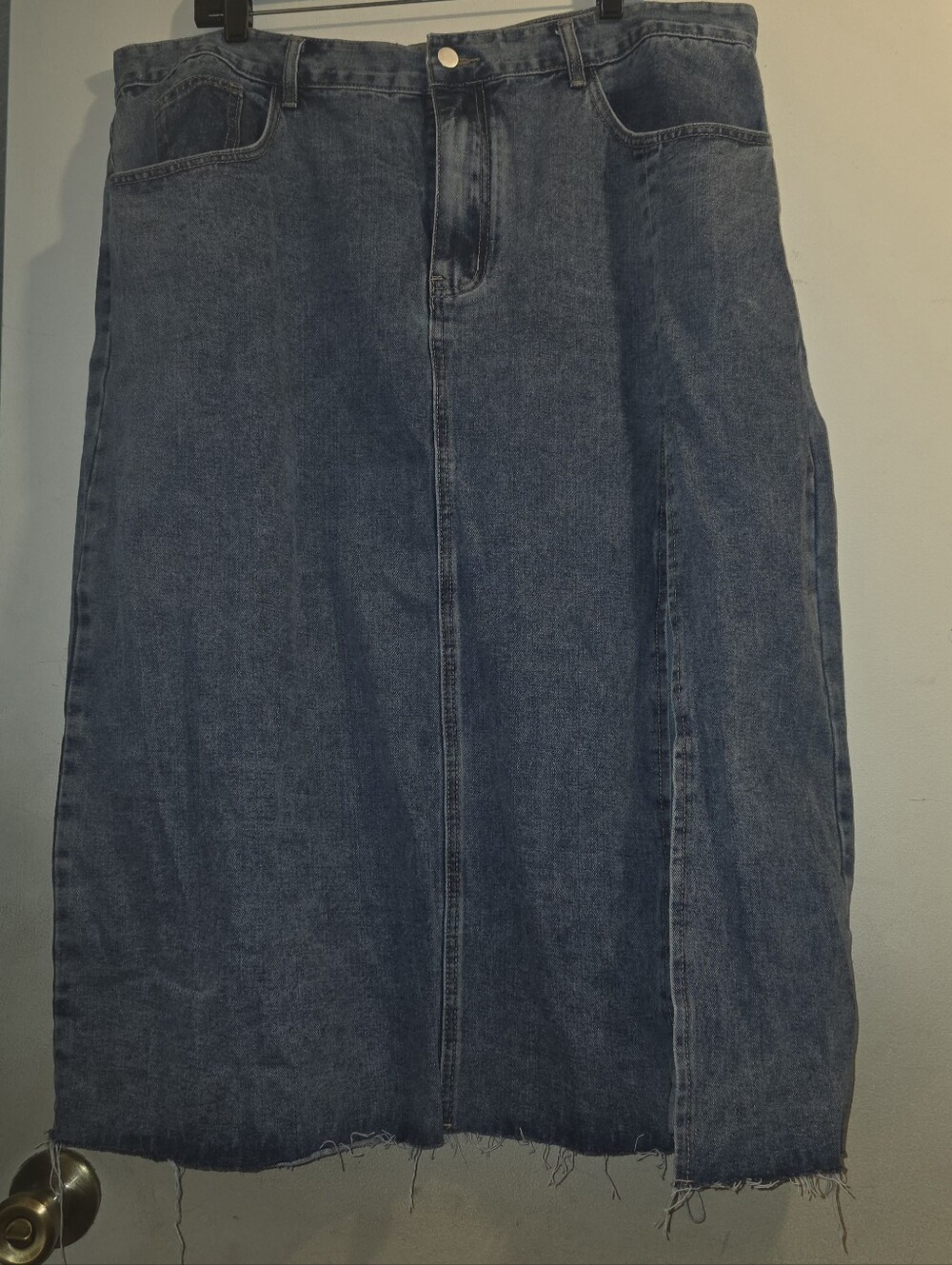 Cider Medium Wash Denim Skirt 2xl